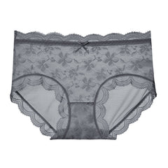 Floral Lace Light Breathable Mesh Briefs