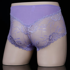 Men's Sexy Ultra-thin Transparent Lace Mesh Briefs