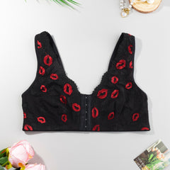 Lace front clasp bra