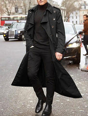 Men's Long Stylish Business Casual Windbreaker