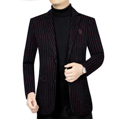 Men's casual business solid color suit jacket