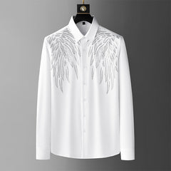 Men's 2023 New Hot Diamond Wing Pattern Shirt