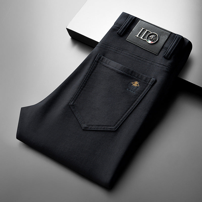 Business Casual High-end Stretch Loose Straight Corduroy Pants
