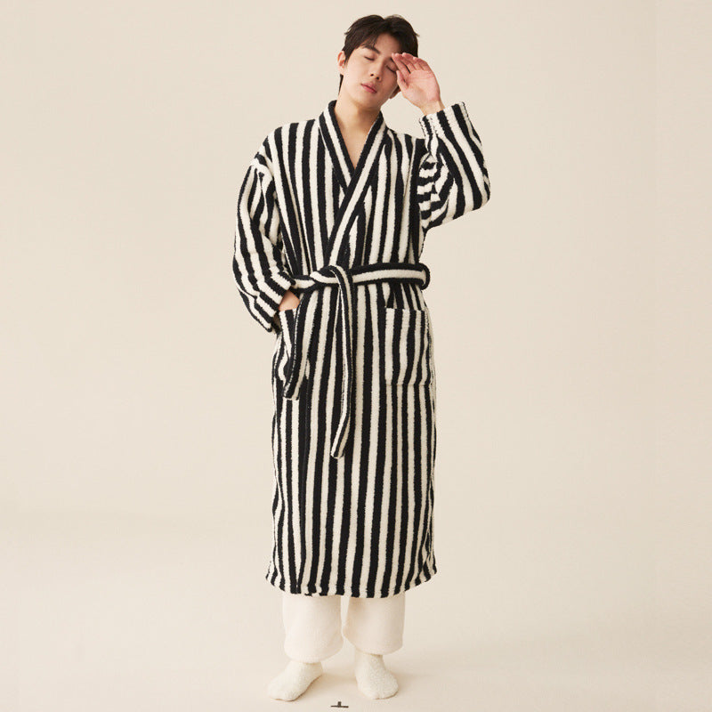 New Winter Thick Coral Fleece Nightgown