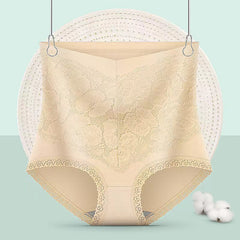 High waist antibacterial antibacterial hip lifting plus size panties
