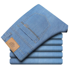 Business straight casual loose stretch jeans