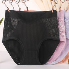 plus size high waist pure cotton Panties