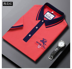 Men's Embroidery Casual Loose All-match POLO Shirt