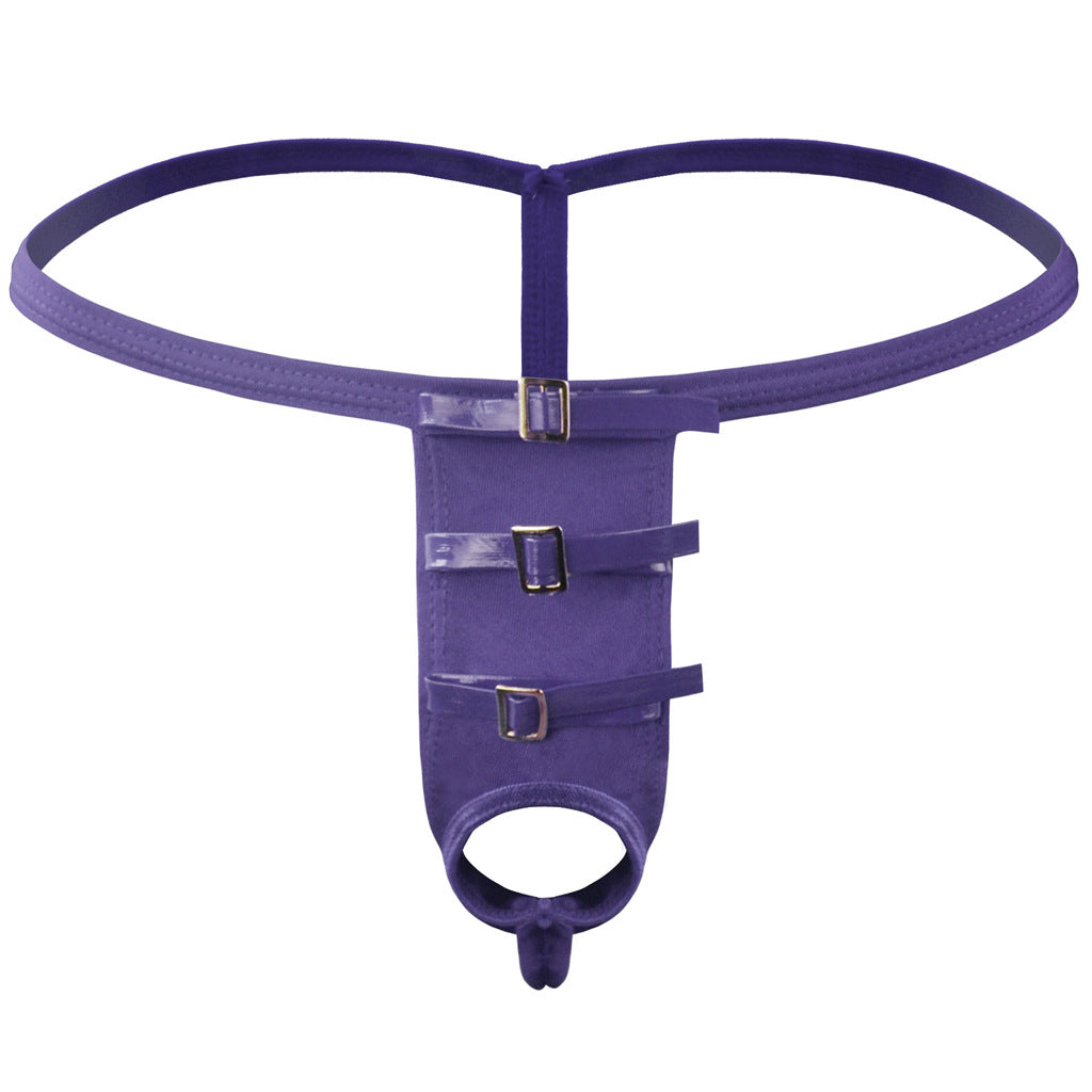 Tzy026T Swimming Suspenders Hanging Thong