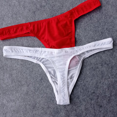 Low Waist Sexy Transparent Ice Silk Thong