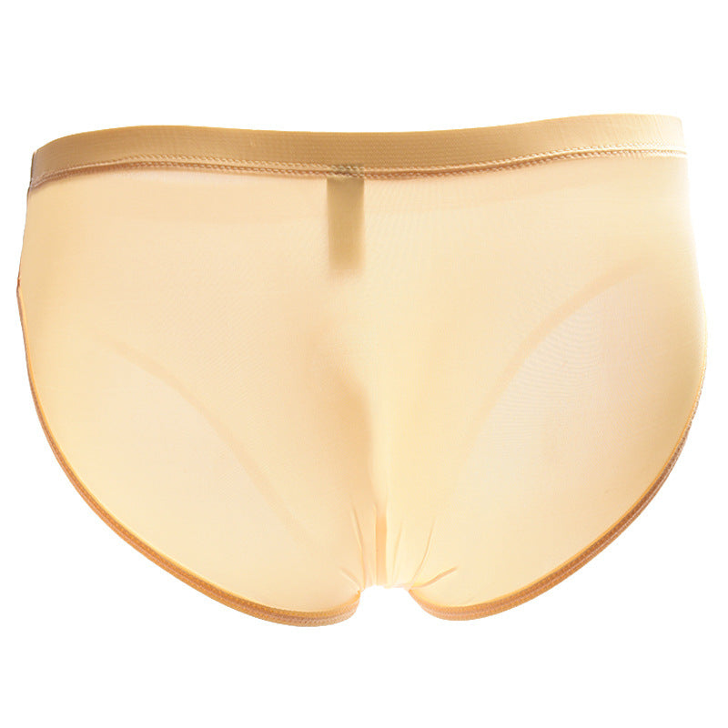 Men's Ice Silk Hollow Hole Sexy Briefs