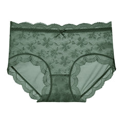 Floral Lace Light Breathable Mesh Briefs