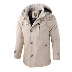 Men's New Large Size Hooded Jacket