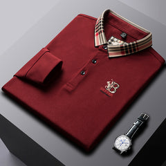 Men's Cotton Business Embroidered Polo Shirt