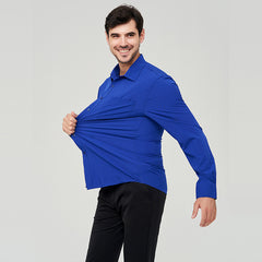 Men's Large Size Stretch Business Casual Shirt