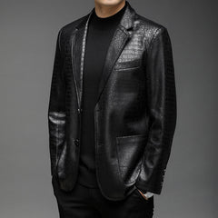 Men's Fashion Casual Leather Jacket