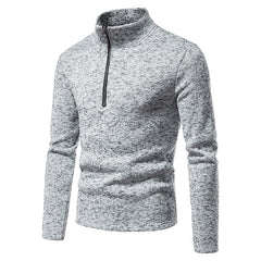 Men's Turtleneck Zipper Knitted Bottoming Shirt