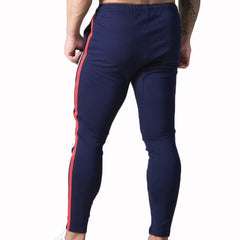 Men's Athleisure Sweat-absorbent Contrasting Color Jogging Pants