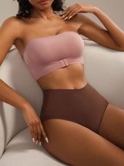 Strapless front clasp bra push up bra