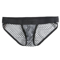 Men's Transparent Ice Silk Low Waist Sexy Briefs