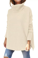 2023 Turtleneck Batwing Pullover Sweater