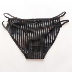 Men's Low Rise Cotton Sexy Comfortable Lace-Up Briefs