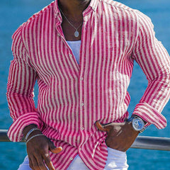 New Fashion Striped Shirt Long Sleeve Shirt
