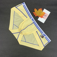 Men's Low Waist Breathable Ice Silk Sexy Fashion Stretch Briefs