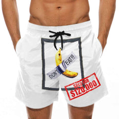 Men's Beach Shorts Fun 3D Printed Swim Trunks