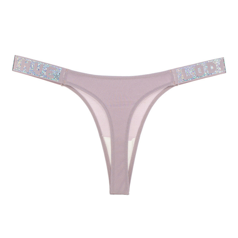 New low waist sequined thong