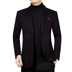 Men's casual business solid color suit jacket