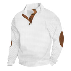 Men's Checkered Casual Pullover Sweatshirt