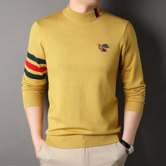 Autumn and winter half turtleneck thick sweater