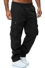 Men's Casual Multi-pocket Loose Straight Overalls
