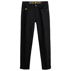 Men's Stretch Comfortable Casual Black Jeans