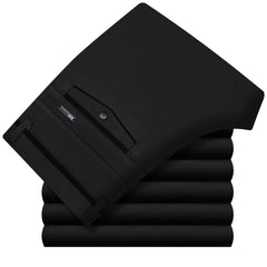 Men's Business Casual High-waist Stretch Straight-leg Versatile Trousers