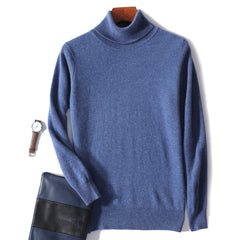 Men's Turtleneck Casual Wool Sweater