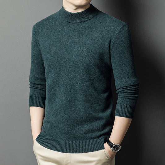 No-iron half-high collar fashionable all-match sweater