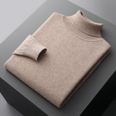 Men's 100% Wool Turtleneck Sweater