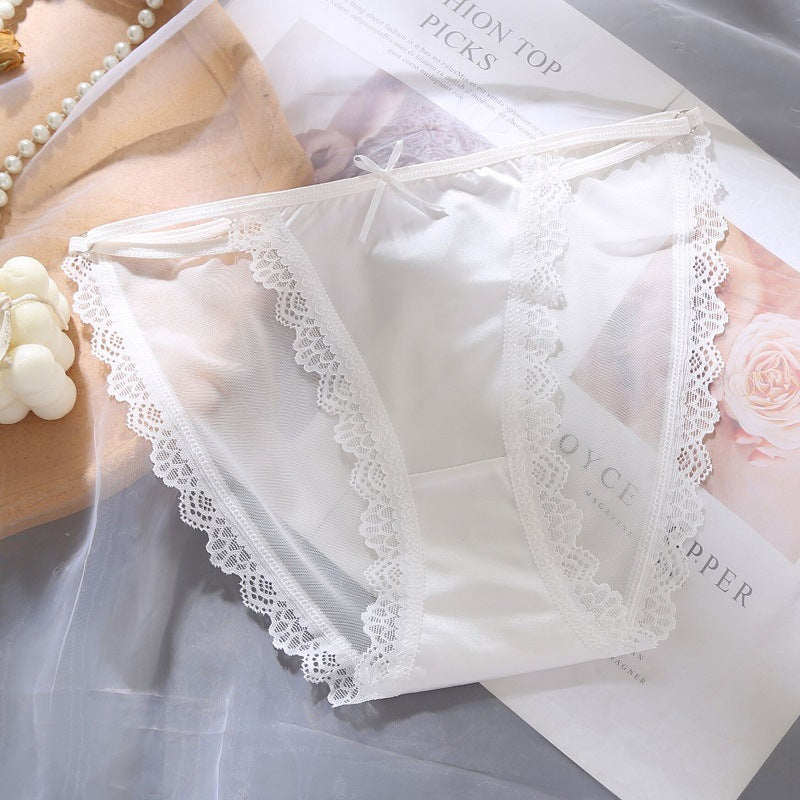 Transparent ultra-thin sexy hollow lace panties