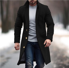 Men's Warm and Fashionable Woolen Coat