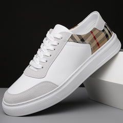 Men's Genuine Leather Soft Sole Large Size Versatile Casual Sneakers