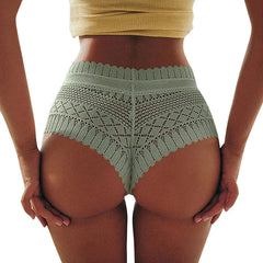New Sexy Low Waist Hip Lift Feather Lace Thong