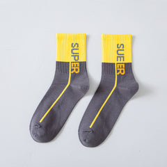 6 PCS Men's Summer Sweat-absorbent Breathable Sports Cotton Socks