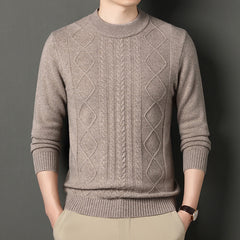 New casual round neck warm thick sweater