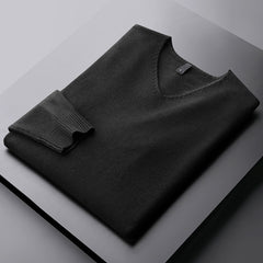 Men's Warm V-Neck Sweater
