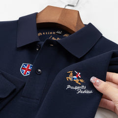 Men's Cotton Business Casual Polo Shirt