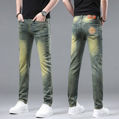 New Stretch Cotton Printed Jeans