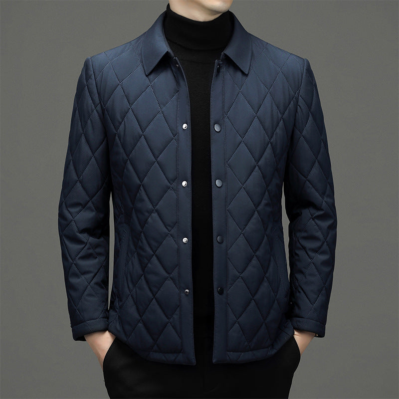Winter cold-proof men's lapel warm cotton jacket