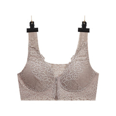 Front Zipper Large Size Sexy Lace Push Up Bra